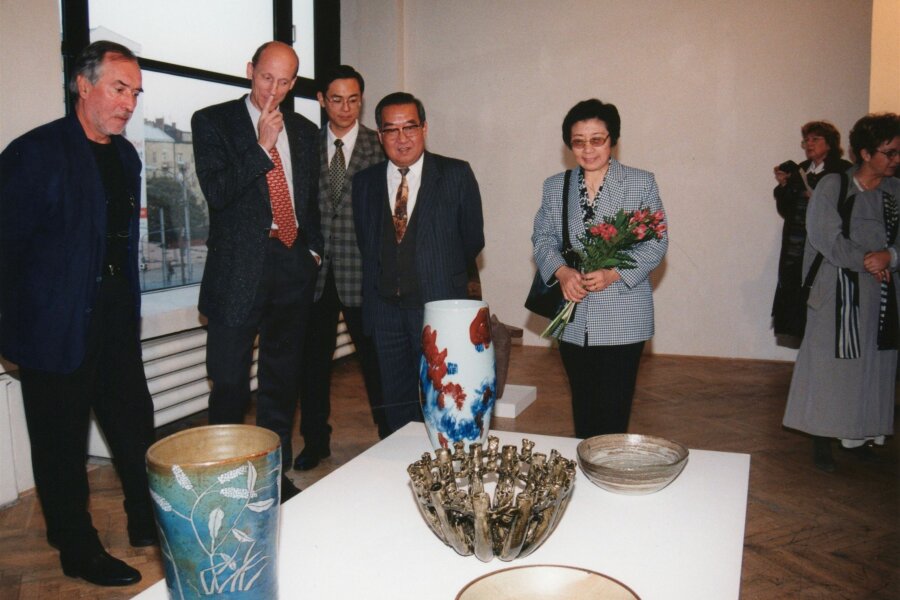 zleva: Pavel Liška, Milan Šimonovský, ?, ?, Huo Yu-zhen; foto: Anna Pecková